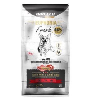 BIOFEED BIOFEED Euphoria Fresh Meat Wieprz/Wołow Xs/S 2kg