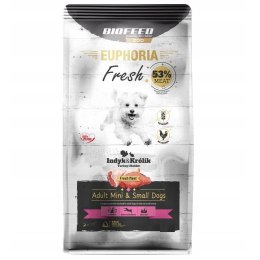 BIOFEED BIOFEED Euphoria fresh meat adult  indyk/królik xs/s 0,5kg