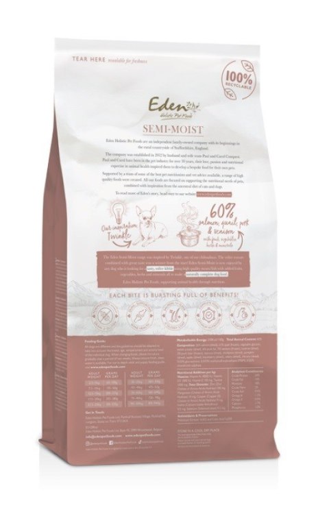 Eden Eden Półwilgotna Łosoś i Przepiórka 10 kg