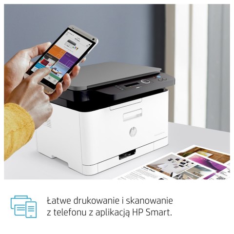 Hewlett-Packard Urządzenie wielofunkcyjne HP Color Laser MFP 178nw 4ZB96A (laserowe, laserowe kolor; A4; Skaner płaski) (WYPRZEDAŻ)