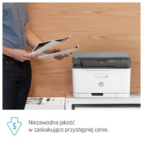 Hewlett-Packard Urządzenie wielofunkcyjne HP Color Laser MFP 178nw 4ZB96A (laserowe, laserowe kolor; A4; Skaner płaski) (WYPRZEDAŻ)