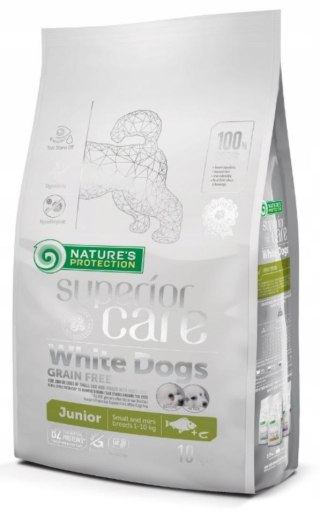 NATURE'S PROTECTION Nature's Protection White Dogs Grain Free Białoryba Junior Small and Mini Breeds 10 kg