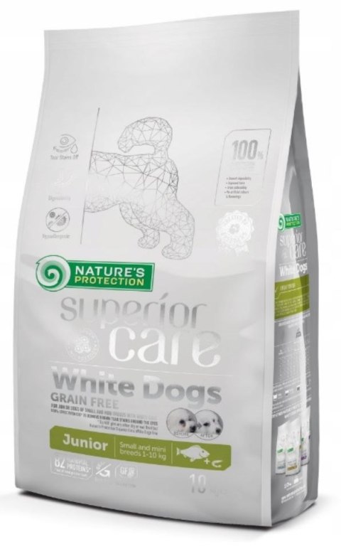 NATURE'S PROTECTION Nature's Protection White Dogs Grain Free Białoryba Junior Small and Mini Breeds 10 kg