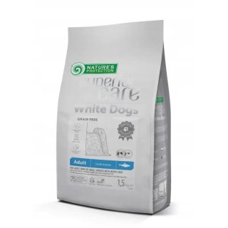 NATURE'S PROTECTION Nature's Protection White Dogs Herring Adult Small Breeds 1,5kg