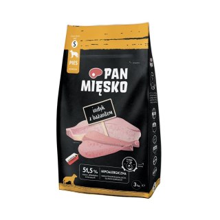 PAN MIĘSKO Pan Mięsko Indyk z bażantem karma sucha dla psa 3kg