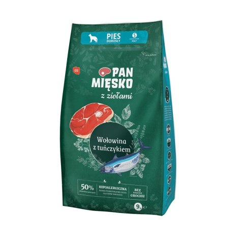 PAN MIĘSKO Pan Mięsko Wołowina z tuńczykiem (dorosły) S 9kg