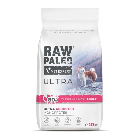 VetExpert Raw Paleo Ultra Pork Medium&Large Adult 10kg