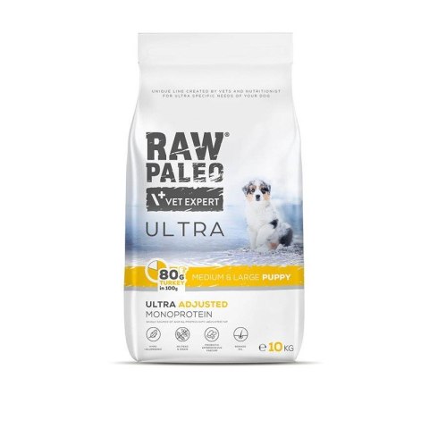 VetExpert VetExpert Raw Paleo Ultra Turkey Medium&Large Puppy - Karma sucha dla psów - 10kg