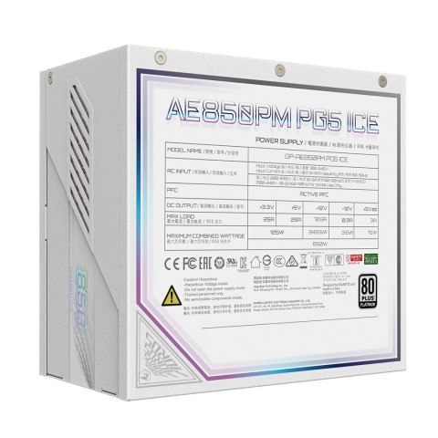 Gigabyte Zasilacz Gigabyte Aorus Elite Platinum ATX 3.1 ICE 850W