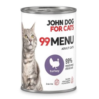 JOHN DOG John Dog for Cats 99 MENU INDYK KARMA 400g
