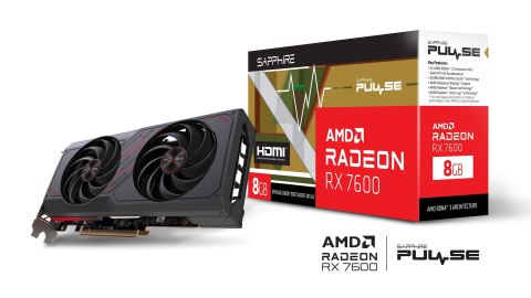 Sapphire Karta graficzna SAPPHIRE Radeon RX 7600 PULSE Gaming OC 8GB