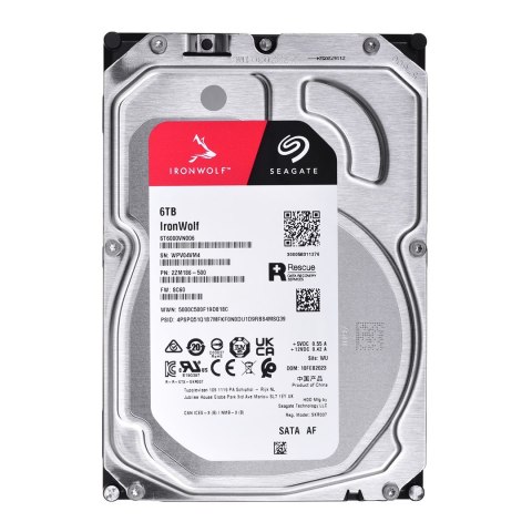 Seagate Dysk twardy HDD Seagate IronWolf 6TB 3,5" SATA ST6000VN006