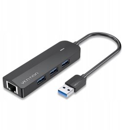 Vention Hub 5w1 Vention USB 3.0 z adapterem Gigabit Ethernet