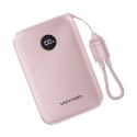 Vention Powerbank Vention 10000mAh 2 x USB-C 1x USB-A z wyświetlaczem 22,5W różowy