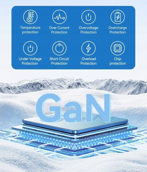 Vention Uniwersalny adapter podróżny z ładowarką Vention 65W GaN 2x USB-A 2x USB-C czarny