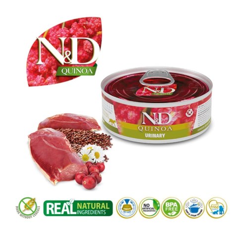 Farmina FARMINA N&D Cat Quinoa Urinary Adult - mokra karma dla kota - 70 g