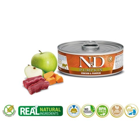 Farmina FARMINA N&D Pumpkin Venison & Pumpkin - mokra karma dla kota - 70 g