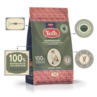 Folk FOLK Wielkopolska kaczka z dodatkiem aromatycznych jabłek, przepiórki i śledzia 7kg