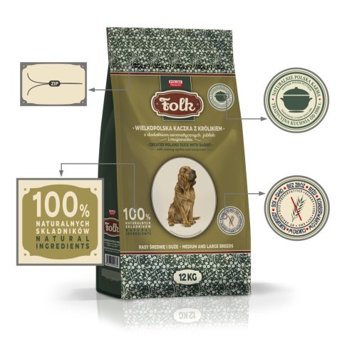 Folk FOLK Wielkopolska kaczka z królikiem, z dodatkiem aromatycznych jabłek i majeranku 12kg