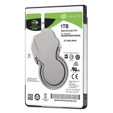 Seagate Dysk Seagate Barracuda Pro ST1000LM049 (1 TB ; 2.5"; SATA III; 128 MB; 7200 obr/min) (WYPRZEDAŻ)