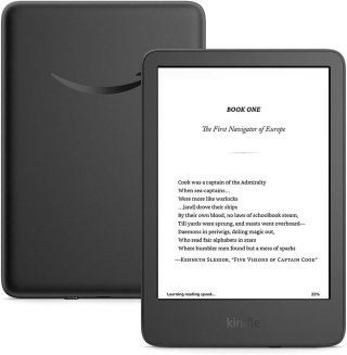 KINDLE Ebook New Kindle (11th Generation) - 2024 release 6" glare-free 16GB Wi-Fi (Without Lockscreen Ads) Black (WYPRZEDAŻ)