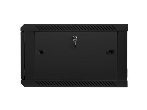 Lanberg Szafa jednosekcyjna Lanberg WF01-6606-10B (6U; 368mm / 600mm / 600 mm; wisząca; Szklane; 19''; kolor czarny)