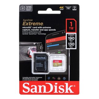 SanDisk KARTA PAMIĘCI SANDISK EXTREME microSDXC 1 TB 190/130 MB/s A2 C10 V30 UHS-I U3