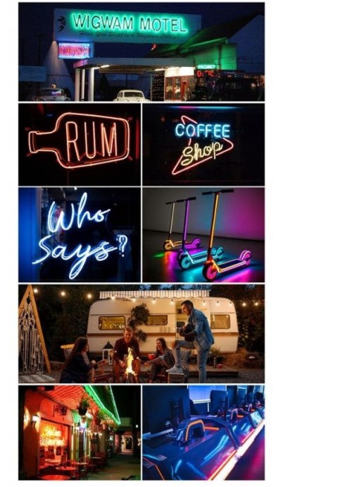 Vention Taśma LED Vention Silicone Neon z pilotem IR i zasilaczem DC 12V 5m