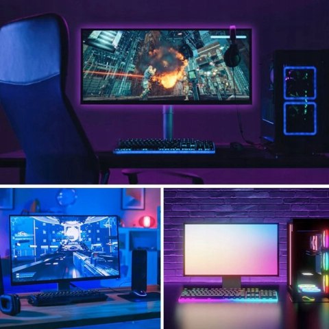 Vention Taśma świetlna Vention RGB FPC LED z pilotem IR zasilanie USB 5V 5m