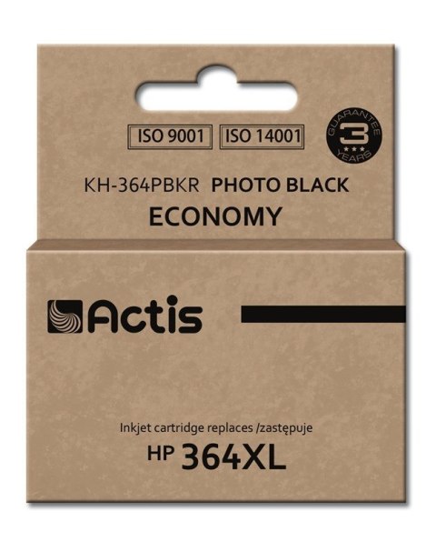 ACTIS Actis KH-364PBKR Tusz (zamiennik HP 364XL CB322EE; Standard; 12 ml; czarny, foto)