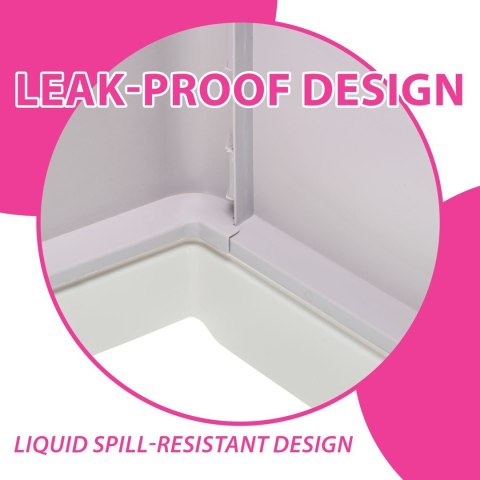 FERPLAST FERPLAST SAHARA TOILET GREY PINK kuweta dla kota