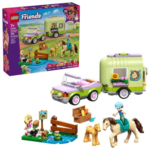 Lego LEGO Friends 42695 Przyczepa do przewozu źrebaków