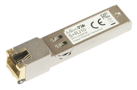 MikroTik Wkładka SFP+ Mikrotik S+RJ10 10M, 100M, 1G, 2.5G, 5G, 10G RJ45  up to 30m @10Gbps (WYPRZEDAŻ)