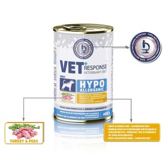 Vet Response VET RESPONSE Hypoallergenic indyk karma dla psa400g