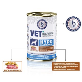 Vet Response VET RESPONSE Hypoallergenic kaczkakarma dla psa400g