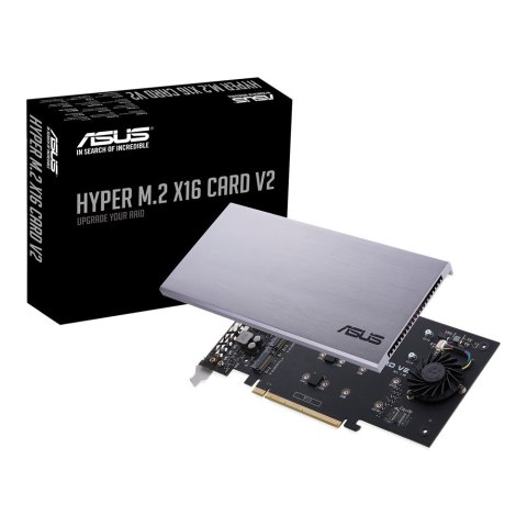 ASUS Kontroler ASUS Hyper M.2 PCIe 3.0 x16, 4x M.2 NVMe (2242/2260/2280/22110) GEN 3