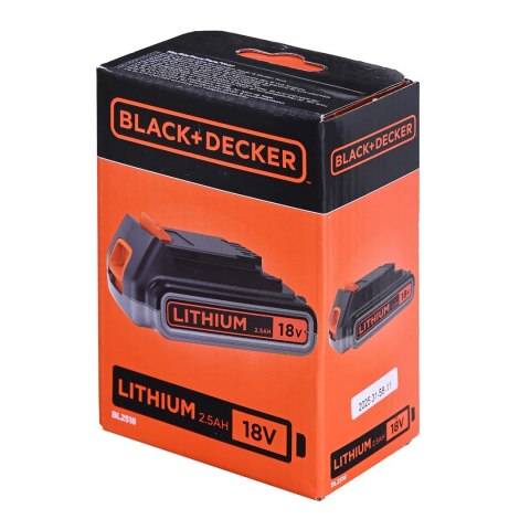 BLACK+DECKER Akumulator 18V, Li-lon 2,5Ah BL2518-XJ BLACK+DECKER