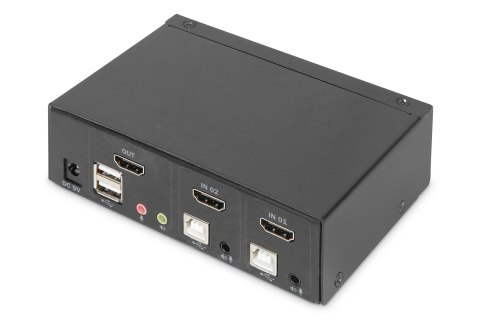 DIGITUS DIGITUS PRZEŁĄCZNIK KVM 2 PORTOWY HDMI, 4K 30HZ DS-12870