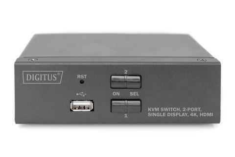 DIGITUS DIGITUS PRZEŁĄCZNIK KVM 2 PORTOWY HDMI, 4K 30HZ DS-12870