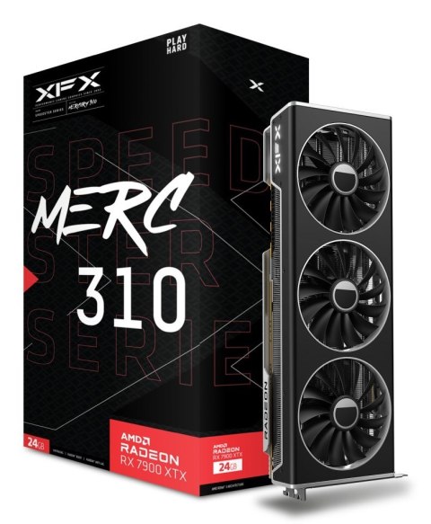 XFX Karta graficzna XFX Radeon RX 7900 XTX SPEEDSTER MERC310 BLACK Gaming 24GB HDM 3 FAN