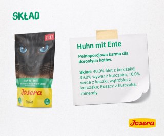 JOSERA JOSERA Multipack - filet z kurczaka, kaczka, łosoś - mokra karma dla kota - 6x70 g