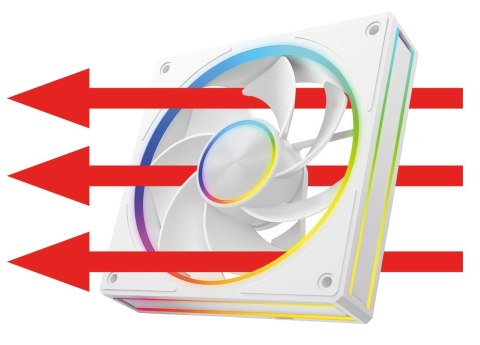 MODECOM MODECOM VOLCANO LOOP 120 ARGB REVERSE FAN BIAŁY