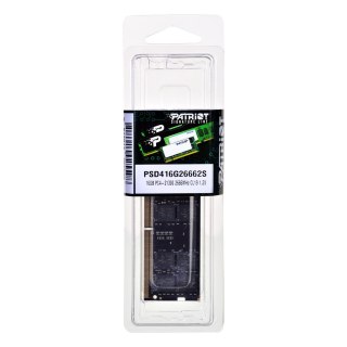 Patriot Memory Pamięć RAM Patriot Memory Signature PSD416G26662S (DDR4 SO-DIMM; 1 x 16 GB; 2666 MHz; CL19)