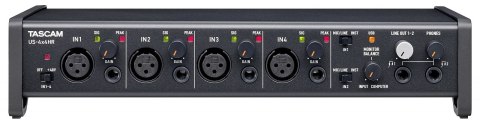 TASCAM Tascam US-4x4HR - Interfejs USB audio/MIDI wysokiej rozdzielczości (4 wejścia, 4 wyjścia)