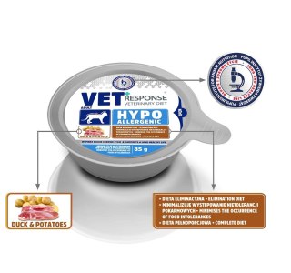 Vet Response VET RESPONSE Hypoallergenic kaczka dla kota 85g