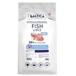 BALTICA BALTICA NUTRACEUTIC Hypoallergenic Fish & Rice Light L / XL 12kg