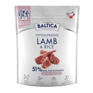 BALTICA BALTICA NUTRACEUTIC Hypoallergenic Lamb & Rice M 1kg