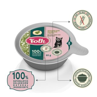 Folk FOLK Delikatne danie dla malucha z indyka szalka 85g