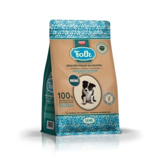 Folk FOLK Delikatny posiłek dla malucha z królikiem, cielęciną i marchewką Mini 1.6kg