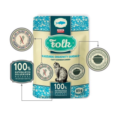 Folk FOLK Kaszubski smakowity sandacz saszetka 85g